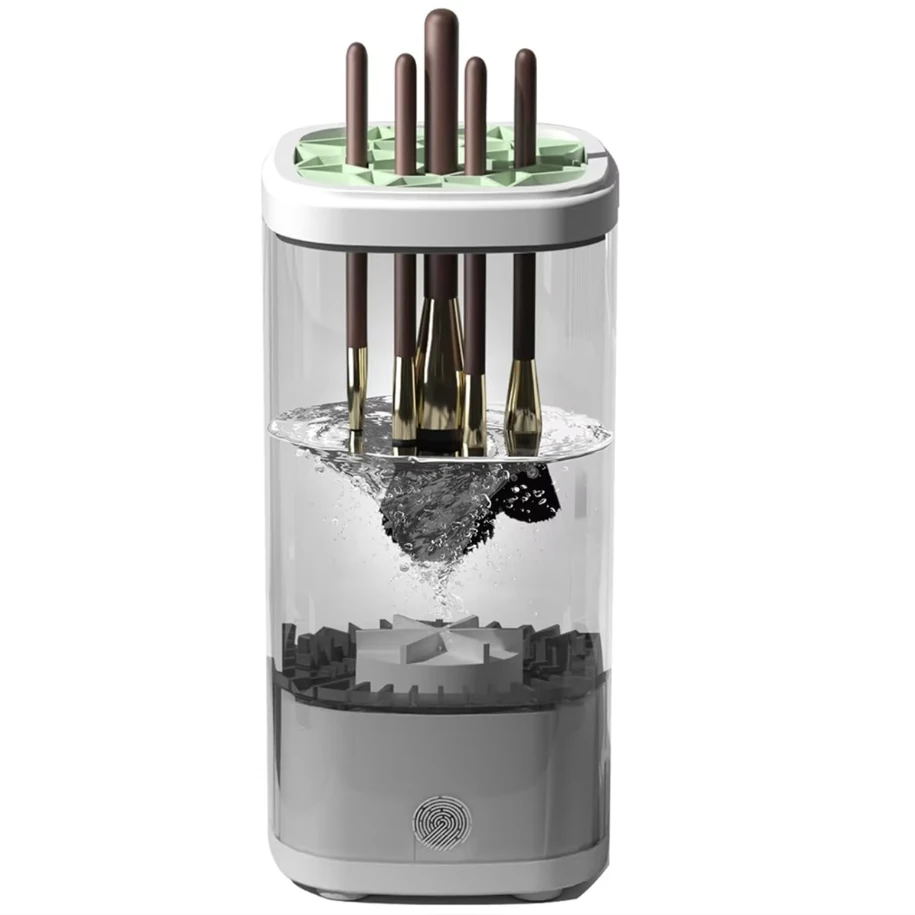 (image for) Automatic Electric Makeup Brush Cleaner Machine Automatic Makeup Brush Washer & Holder Quick Efficient for Deep Cleaning
